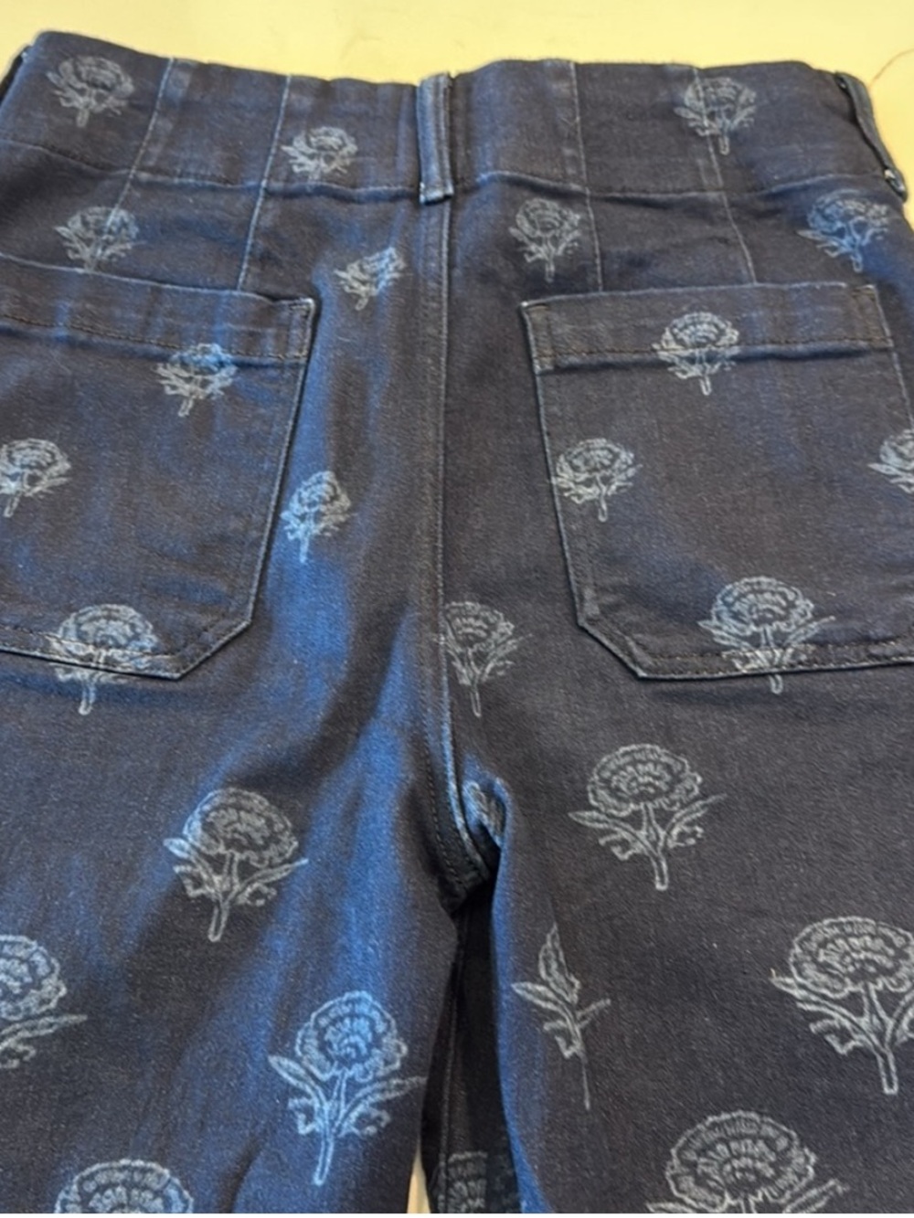 ANTHROPOLOGIE MAEVE THE COLETTE PRINTED WIDE LEG PANT SIZE 32 exc condition - Picture 7 of 8